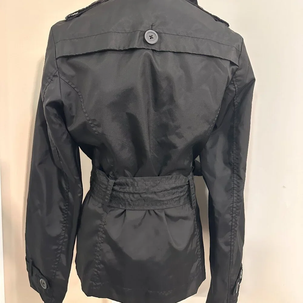 Suzy Shier Black Lightweight Double-breasted Pea Coat( US XS) - Picture 3 of 7